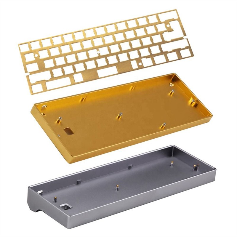 Teclado mecánico personalizado Keycaps Caja de teclado de aluminio CNC Mecanizado de piezas de aluminio