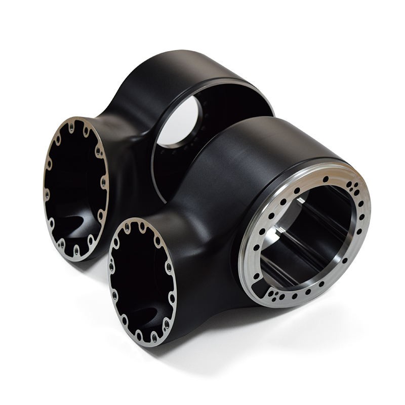 Pieza de brazo robótico de enlace de personalización de mecanizado CNC OEM 5axis con producto de anodización negra